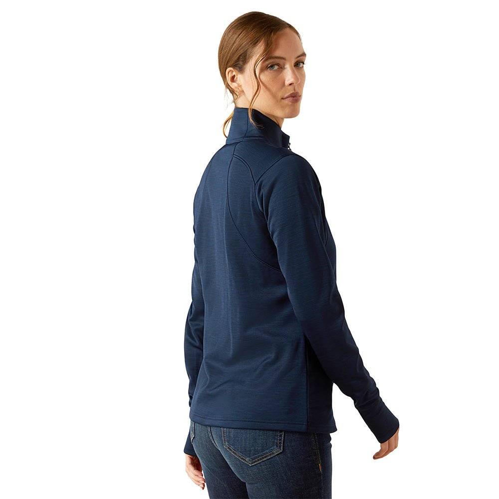 Ariat Womens Team EQ 1/4 Zip Pullover – Lightweight Fleece Riding Pullover