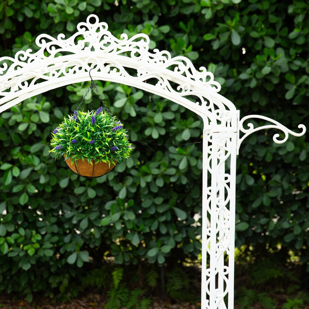 18" UV Resistant Artificial Lavender Hanging Basket (Indoor/Outdoor)