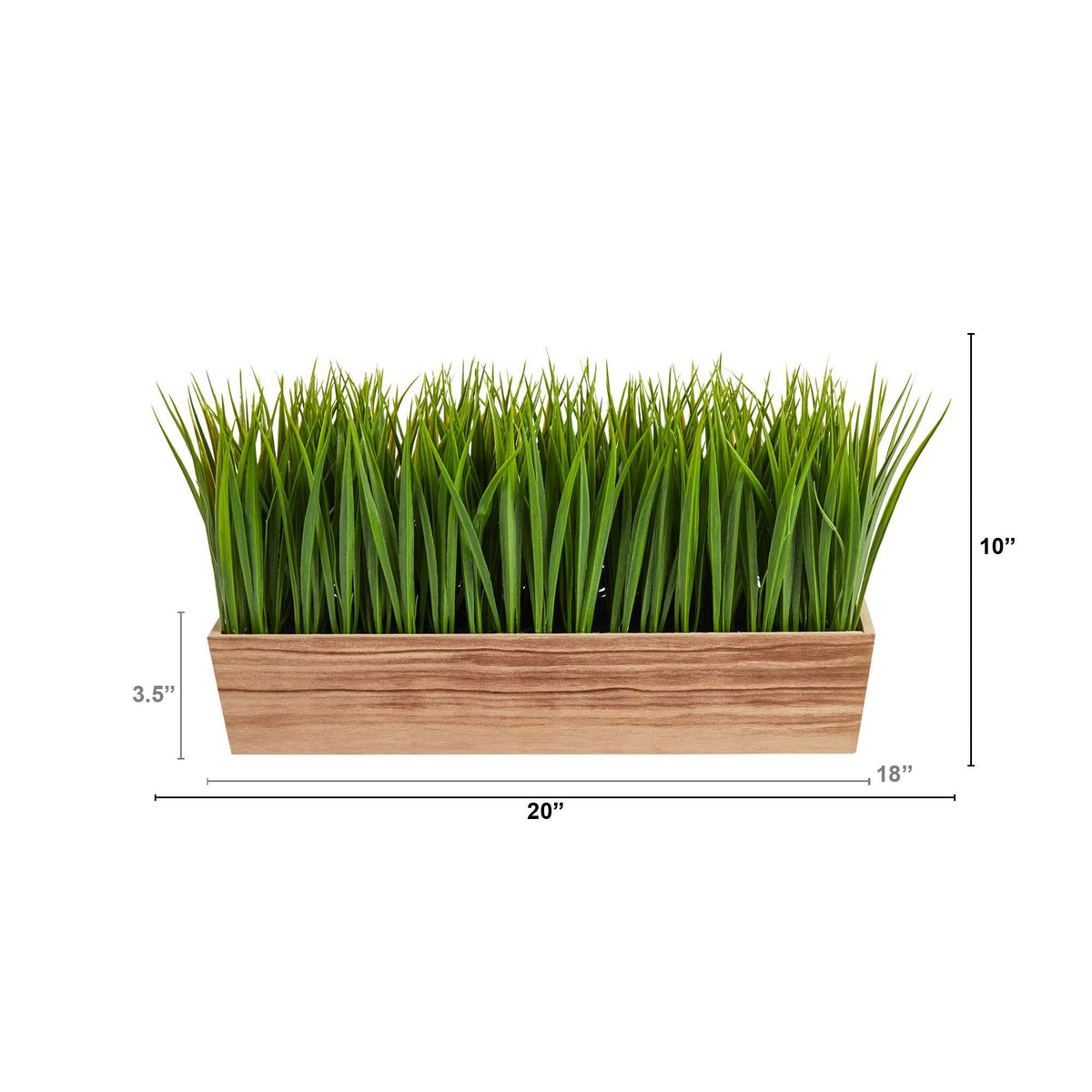20” Vanilla Grass Artificial Plant in Decorative Planter