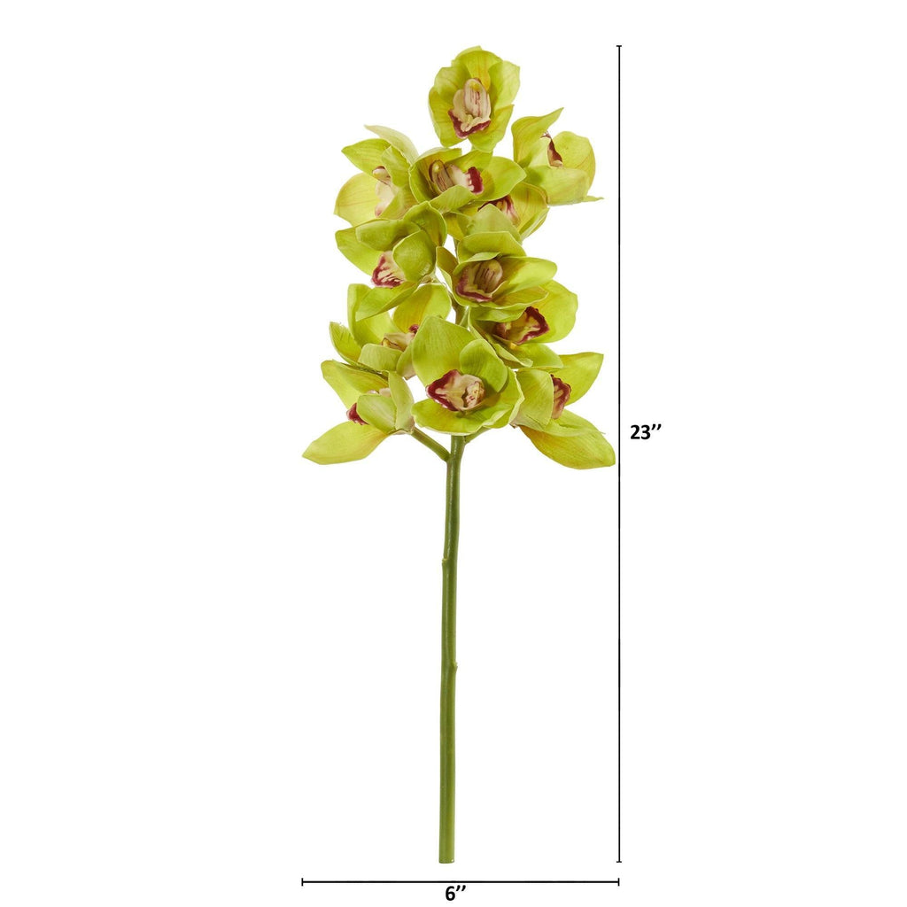23” Cymbidium Orchid Artificial Flower (Set of 3)