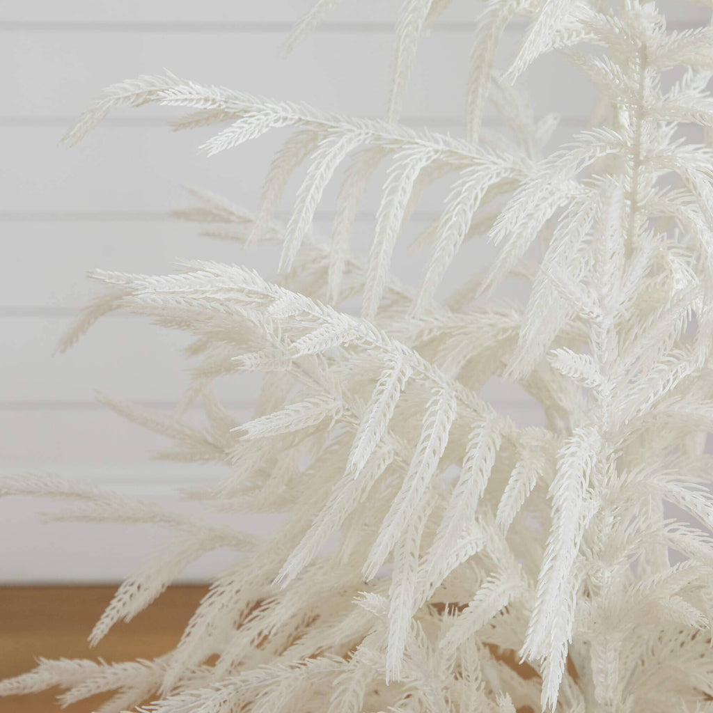 3' Artificial Real Touch White Norfolk Island Pine Christmas Tree with Natural Look