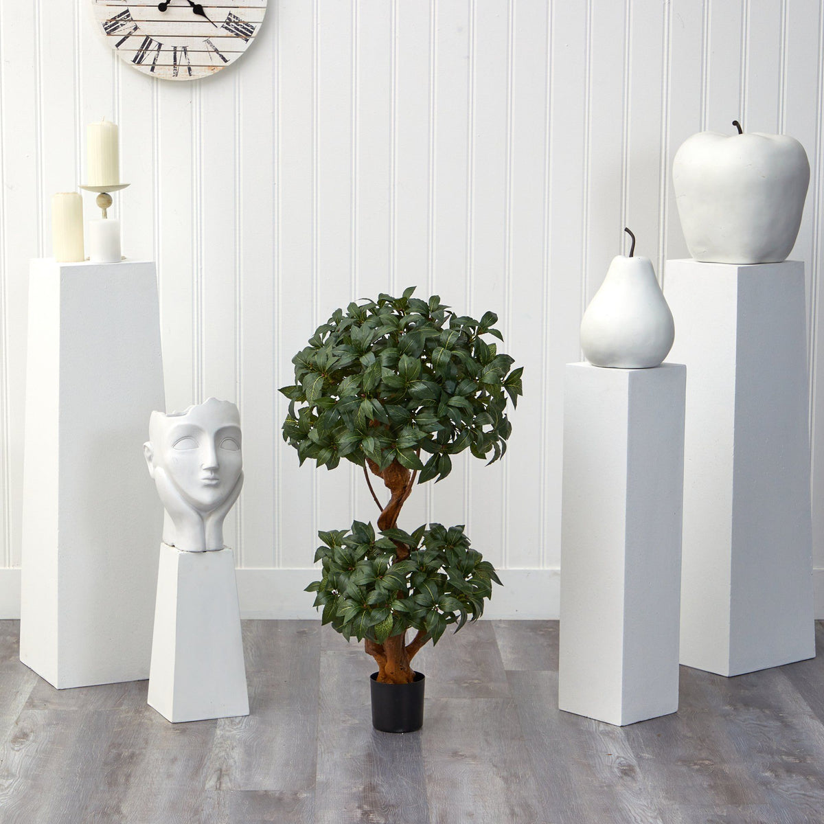3’ Sweet Bay Double Ball Topiary Artificial Tree