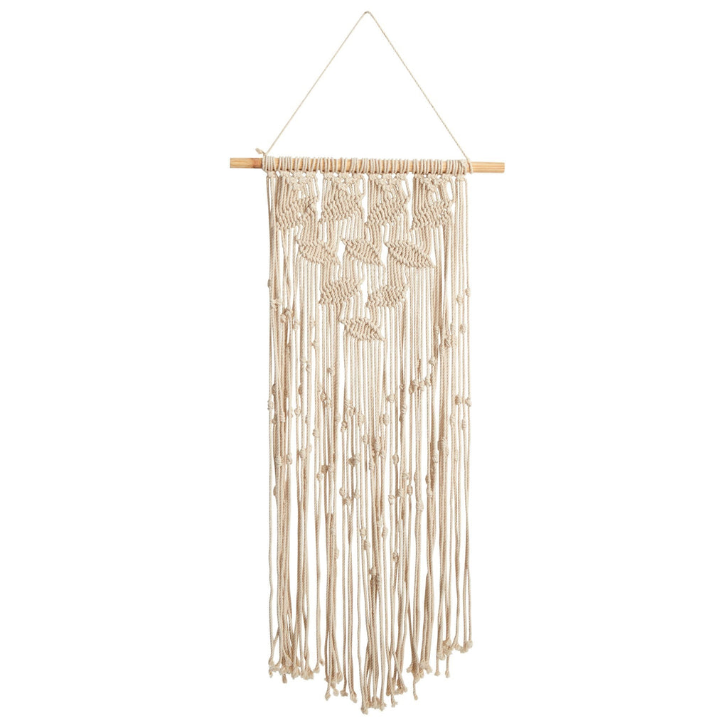 30" Boho Chic Waterfall Leaf Design Macrame Wall Art Décor"