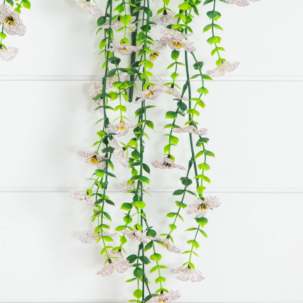 30" UV Resistant Artificial Daisy Hanging Plant (Indoor/Outdoor) - Set of 6