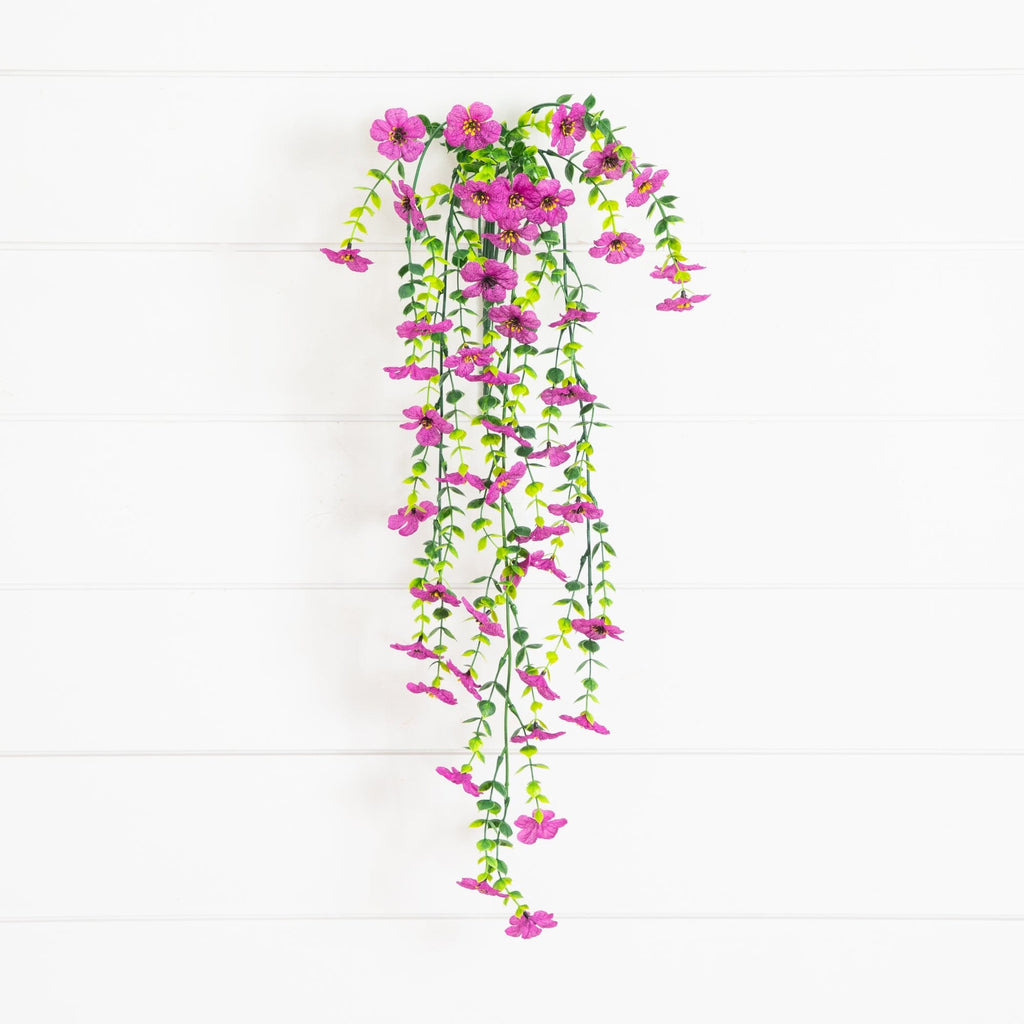 30" UV Resistant Artificial Daisy Hanging Plant (Indoor/Outdoor) - Set of 6