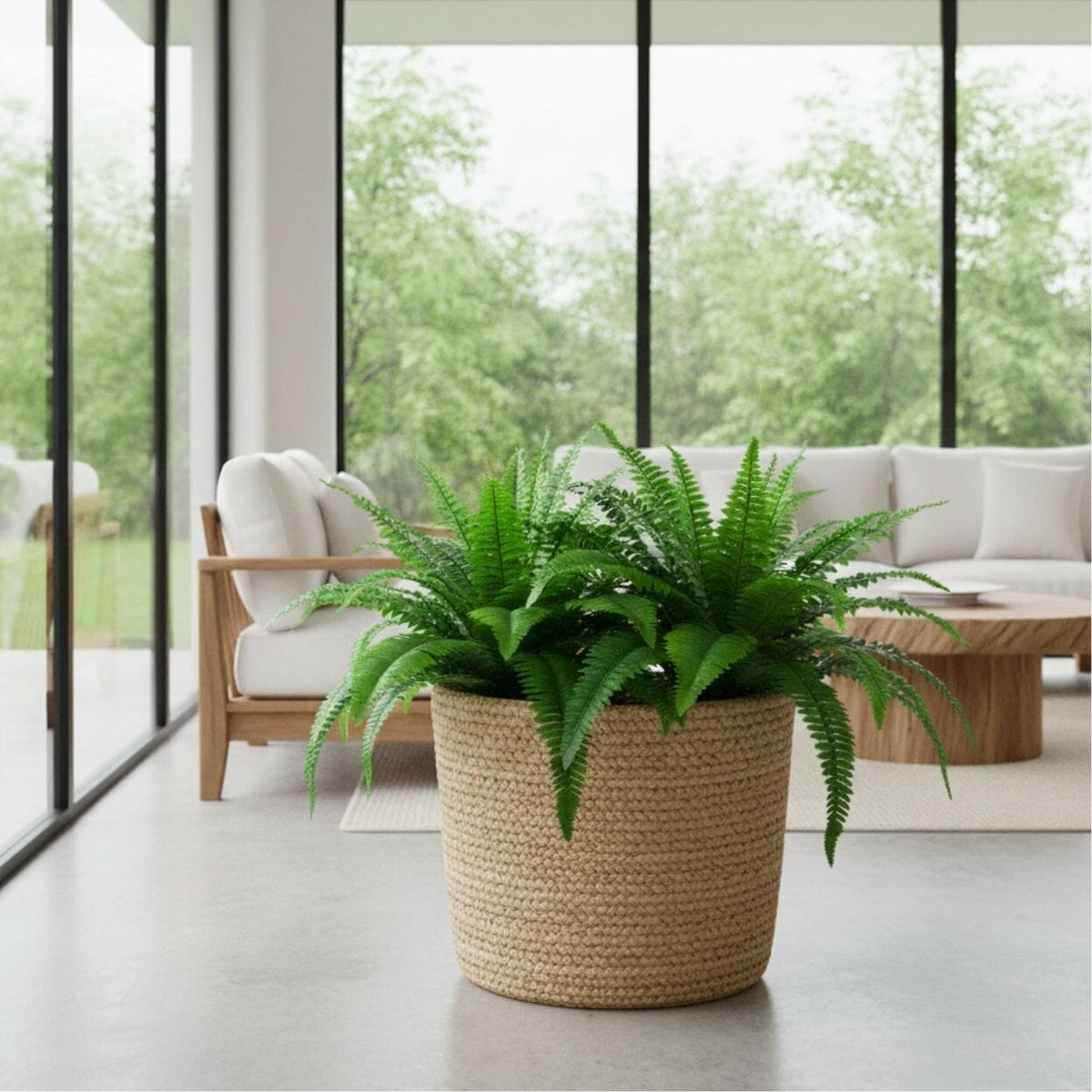 32" Artificial Boston Fern - Set of 2