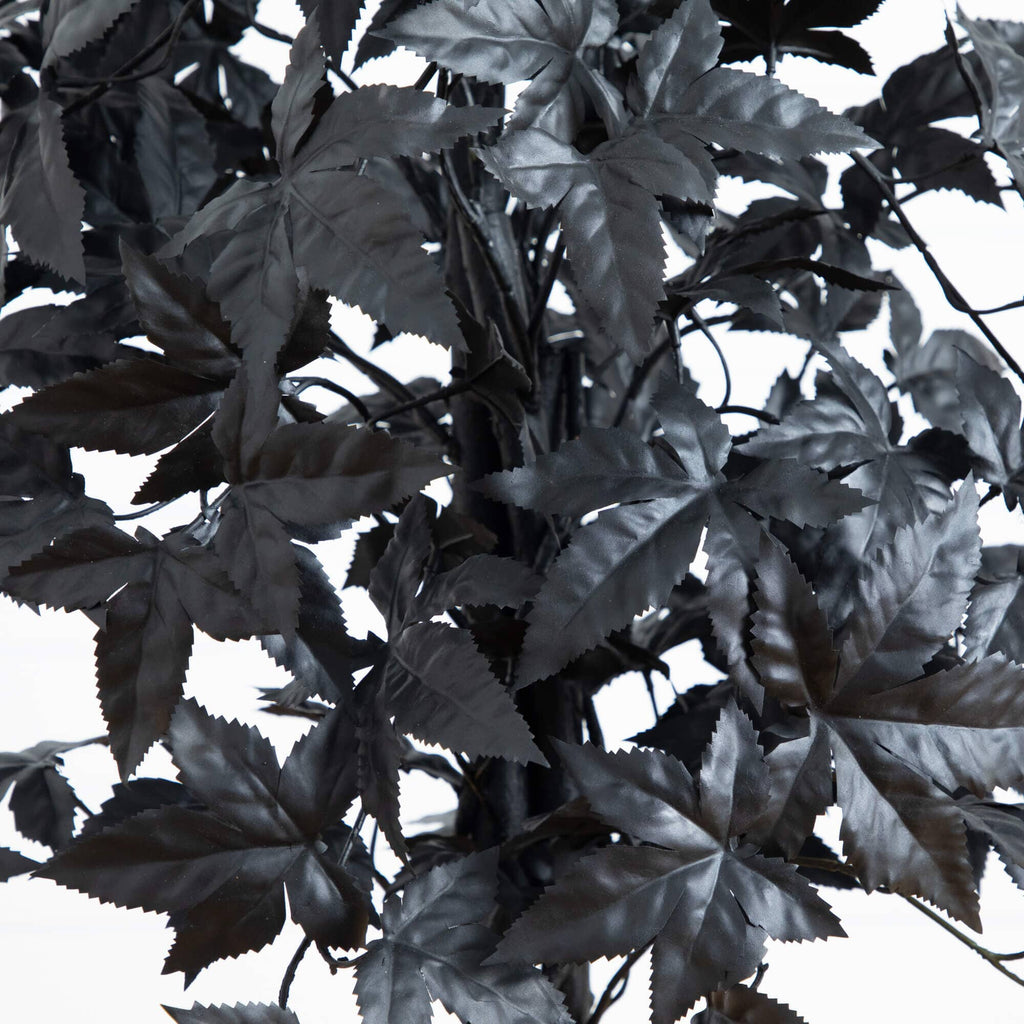 4' Artificial Halloween Black Maple Tree with Natural Trunk