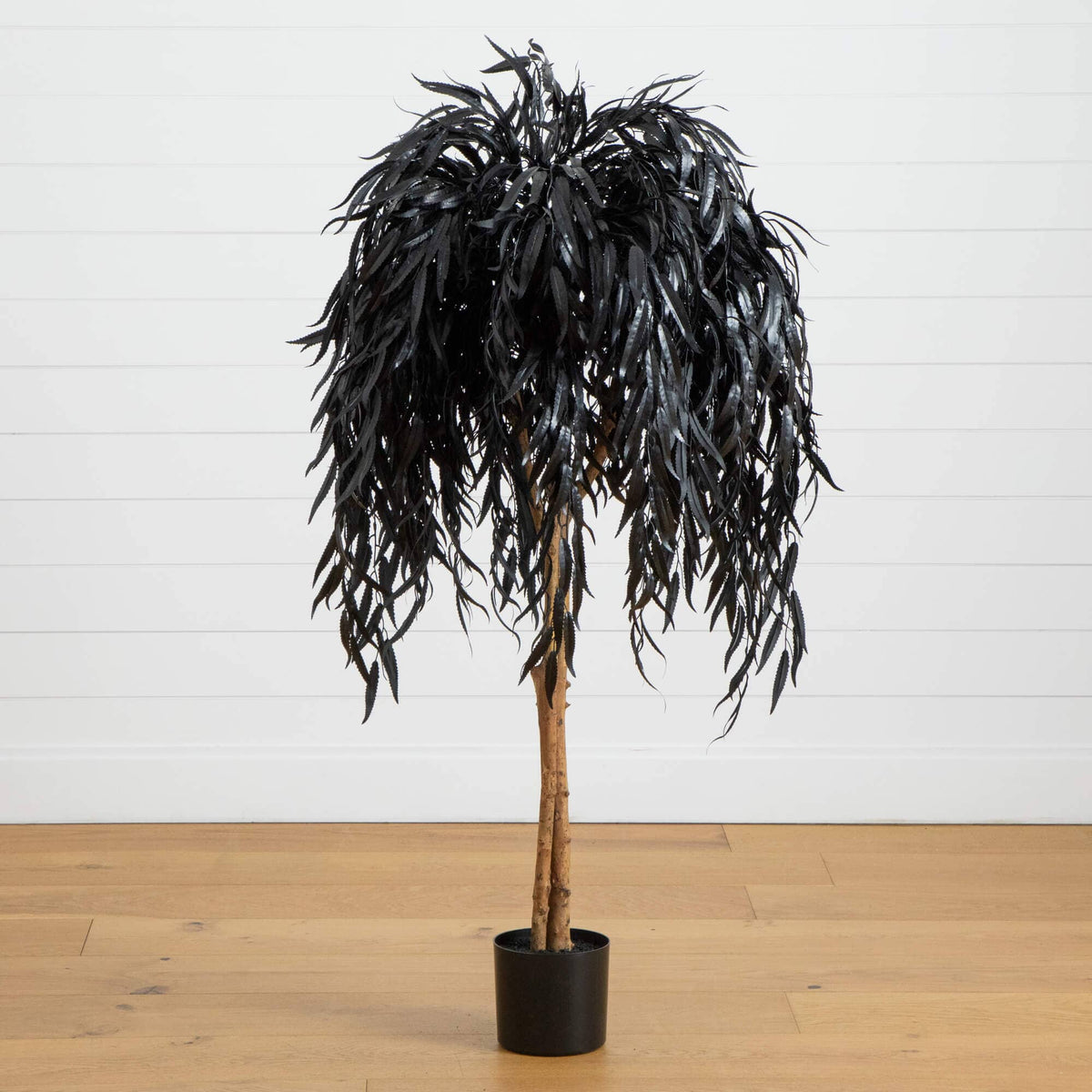 4' Artificial Halloween Black Willow Tree