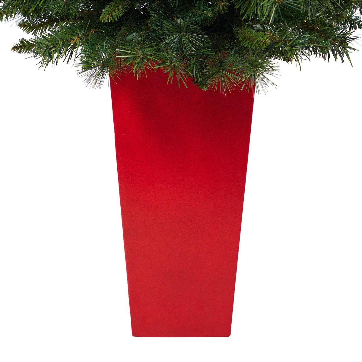 4’ Wyoming Mixed Pine Artificial Christmas Tree with 150 Clear Lights and 270 Bendable Branches in Tower Planter