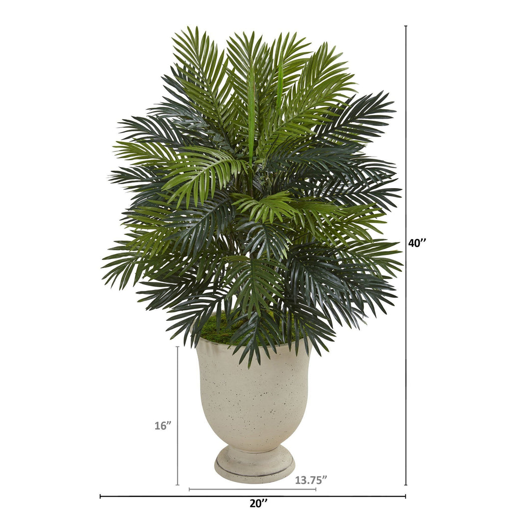 40” Areca Palm Artificial Plant in Decorative Urn