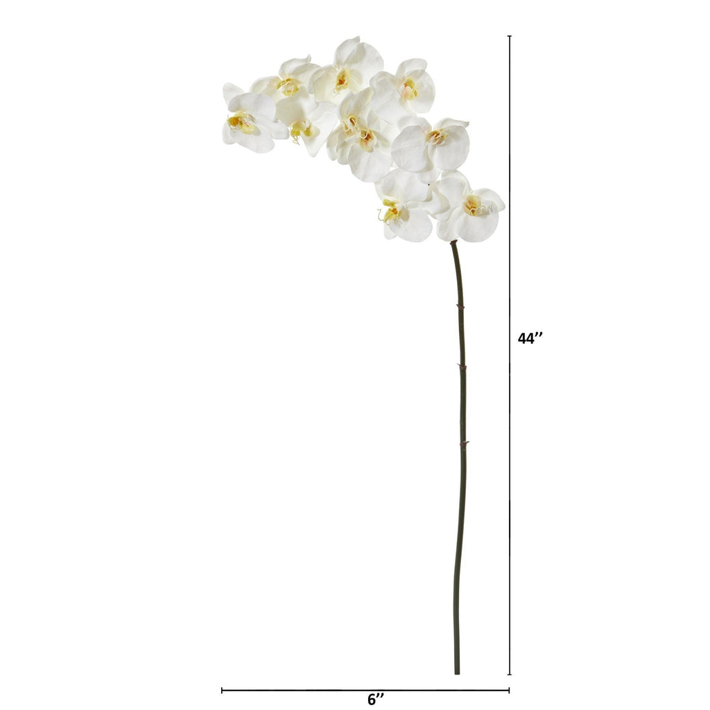 44” Phalaenopsis Orchid Artificial Flower (Set of 6)