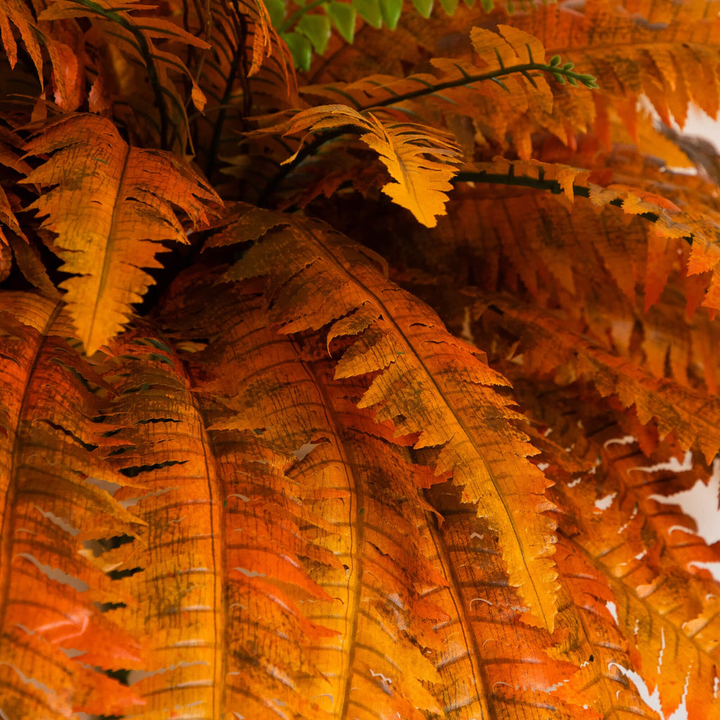 48" Autumn Artificial Fall Boston Fern - Set of 2