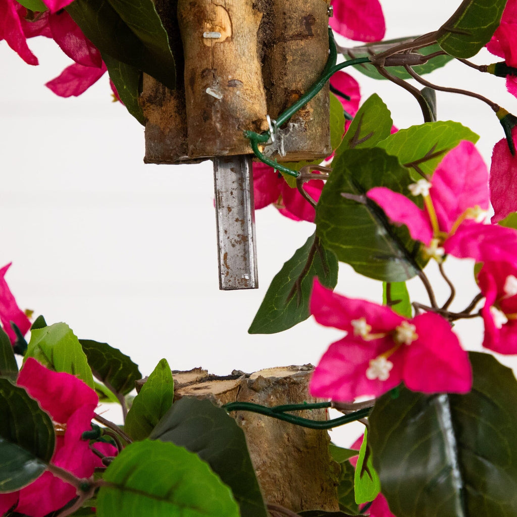 4' UV Resistant Artificial Spiral Bougainvillea Tree (Indoor/Outdoor)