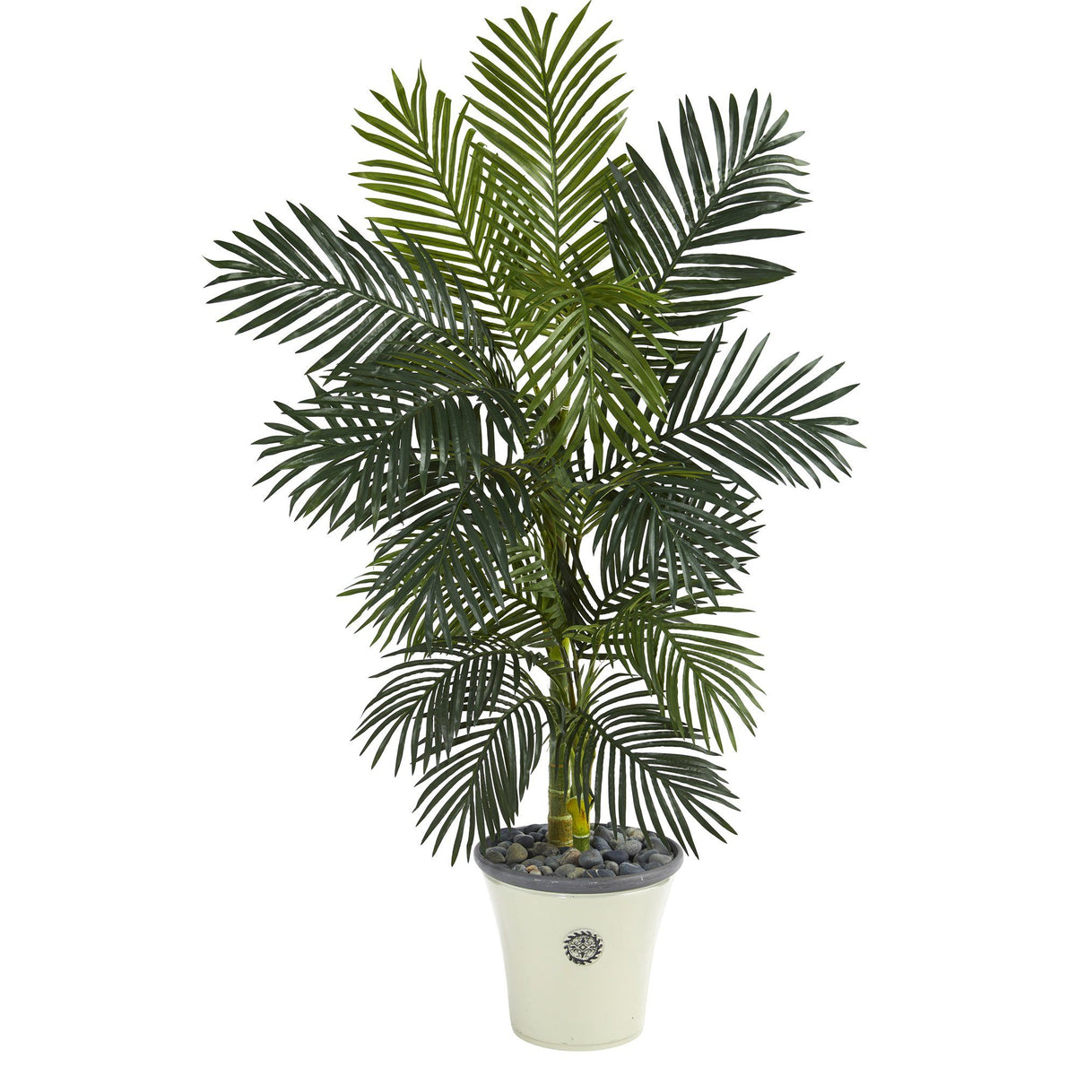5’ Golden Cane Artificial Palm Tree in Decorative Planter