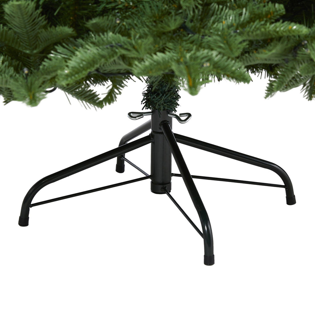 5’ Wyoming Fir Artificial Christmas Tree with 250 Clear LED Lights and 630 Bendable Branches
