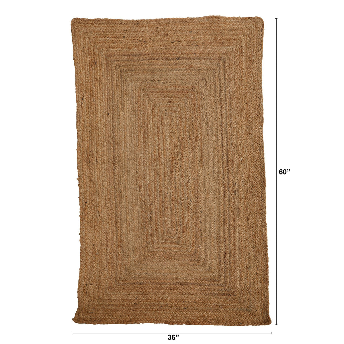 5’ x 3’ Handmade Braided Natural Fiber Beacon Jute Rug