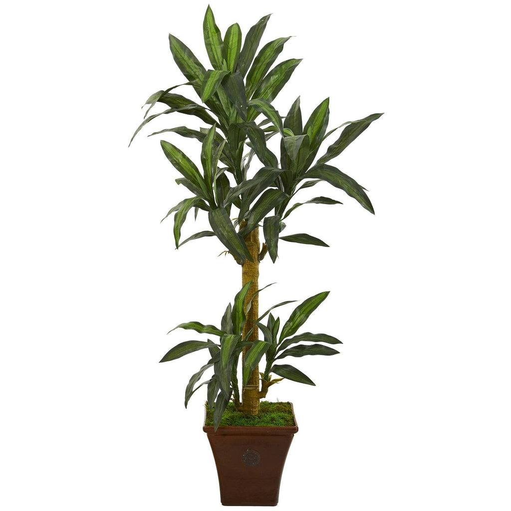 5’ Yucca Artificial Plant in Brown Planter