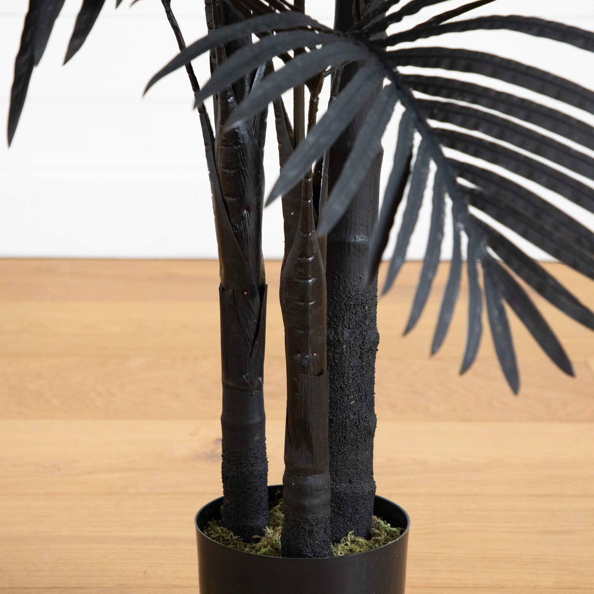 6' Artificial Halloween Black Golden Cane Tree