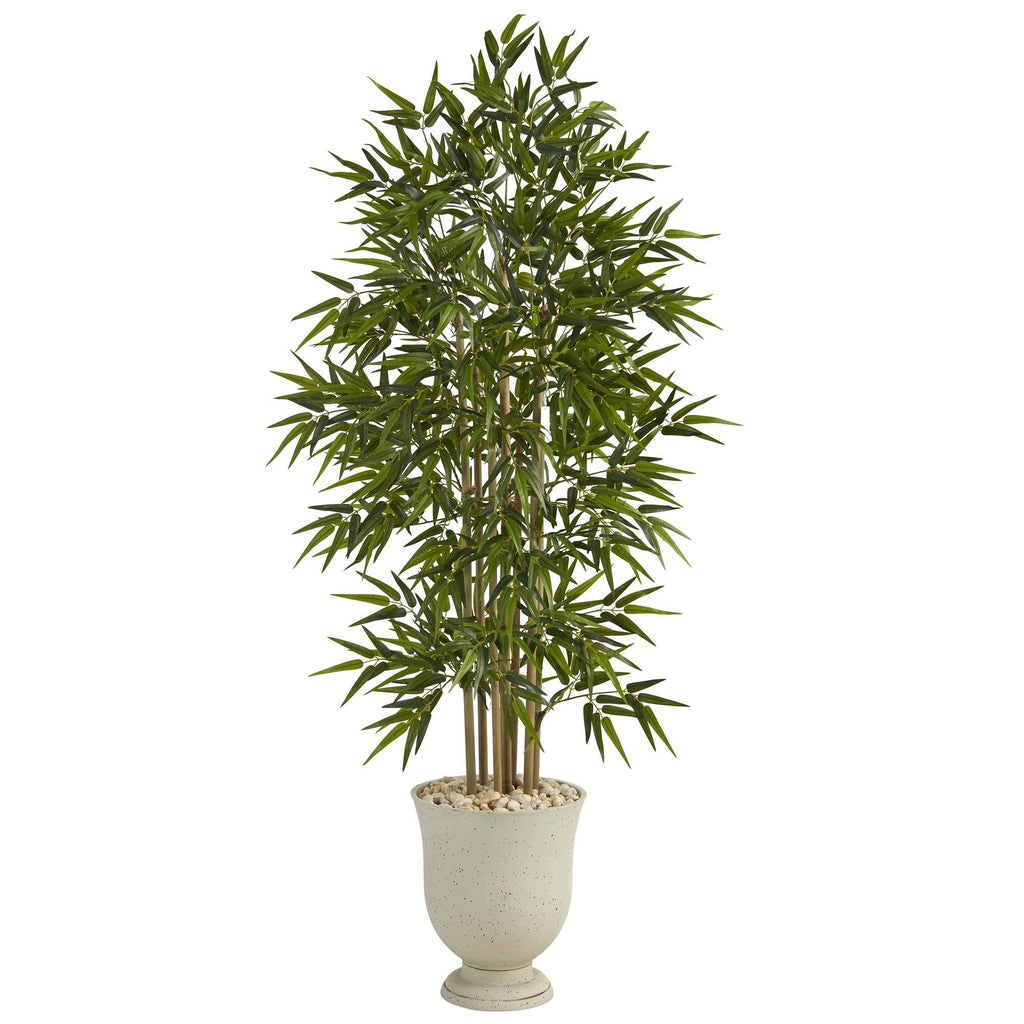 68” Bamboo Artificial Tree in Decorative Urn