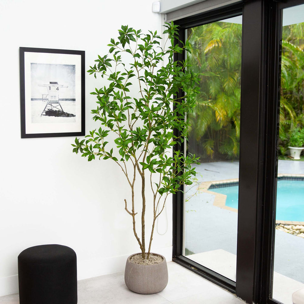 7’ Artificial Minimalist Japanese Pieris Tree