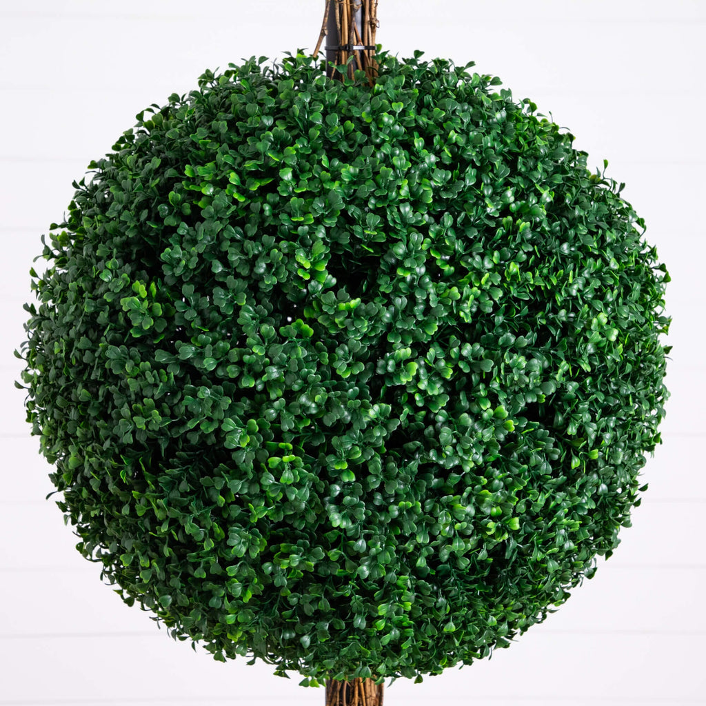 7' UV Resistant Artificial Triple Ball Boxwood Topiary Tree (Indoor/Outdoor)