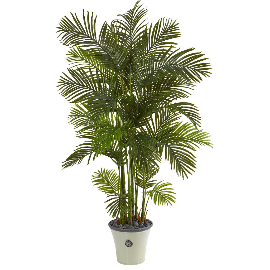 74” Areca Palm Artificial Tree in Decorative Planter