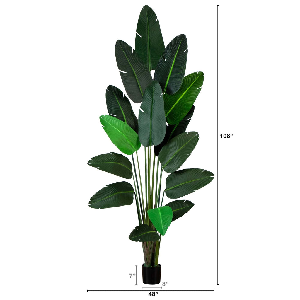 9’ Artificial Traveler's Palm Tree