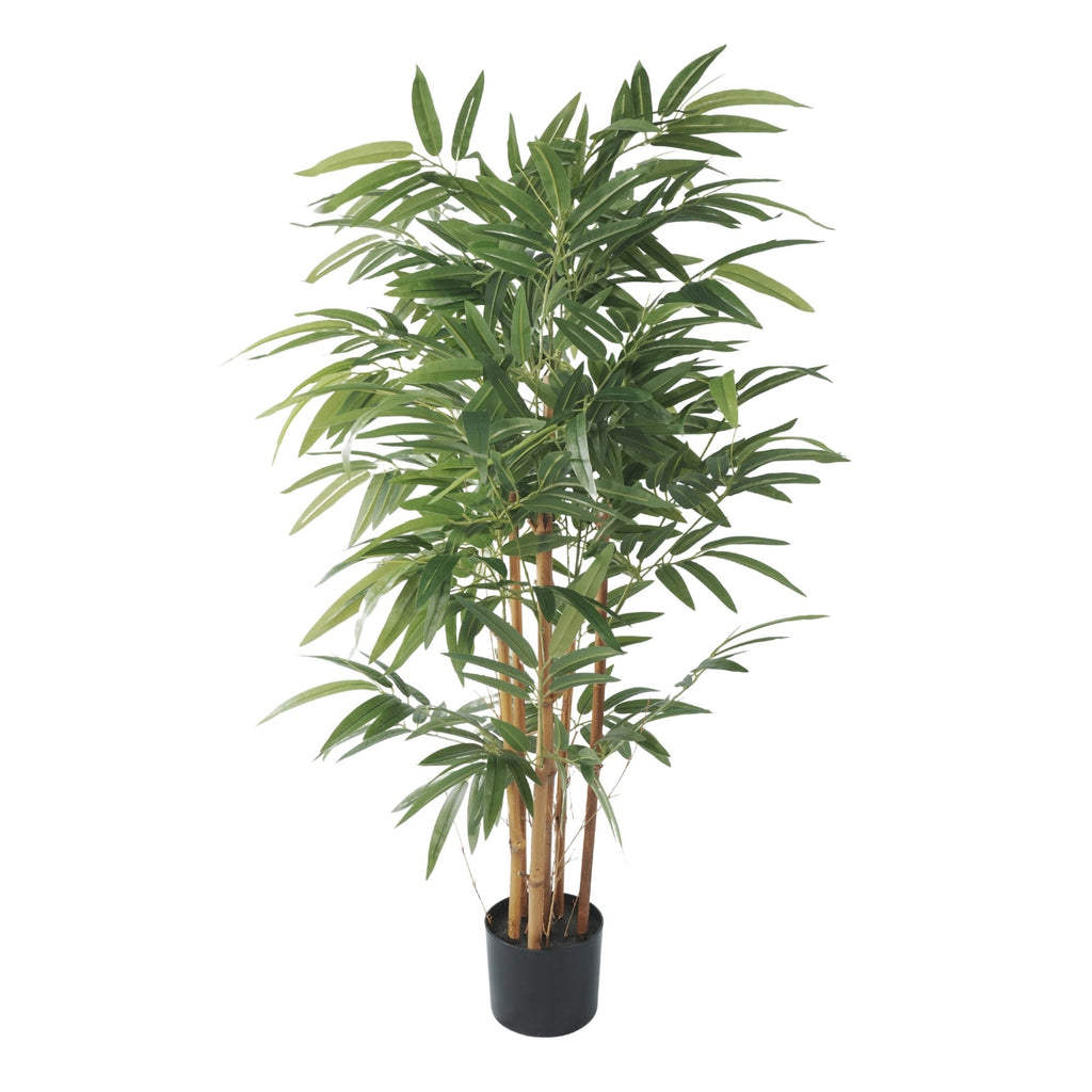 Potted Bamboo Natural Trunk Artificial Tree 47.2in