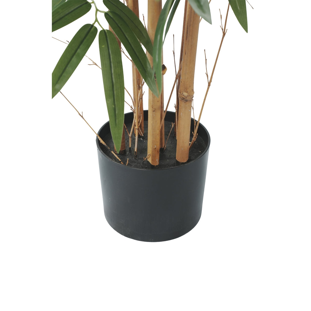Potted Bamboo Natural Trunk Artificial Tree 47.2in