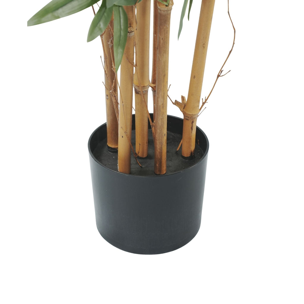 Potted Bamboo Natural Trunk Artificial Tree 59.1in