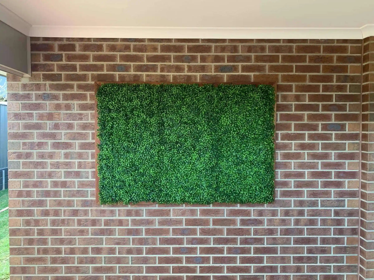Sample Panel – Mixed Boxwood Green Wall (Small Sample)