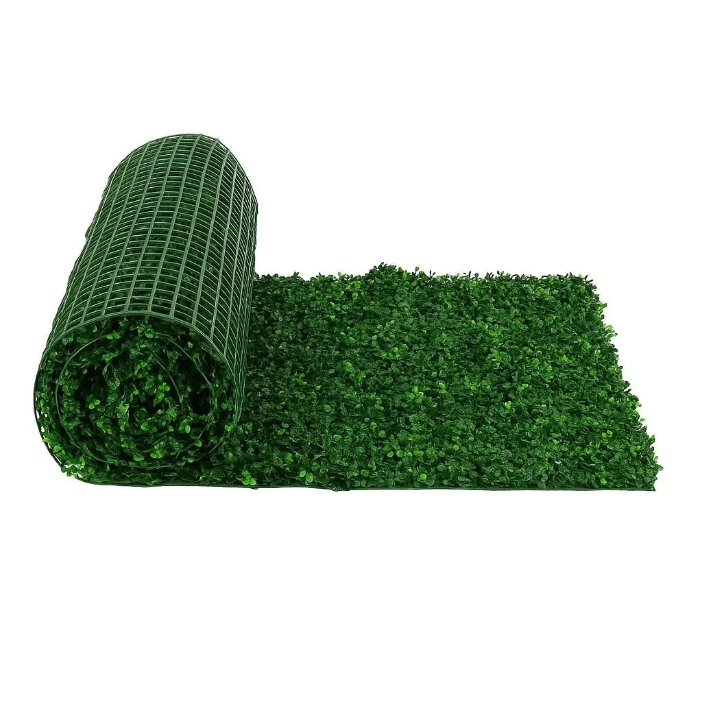 Natural Green Boxwood Artificial Green Wall Roll 33 SQ FT – UV Resistant (Clearance)