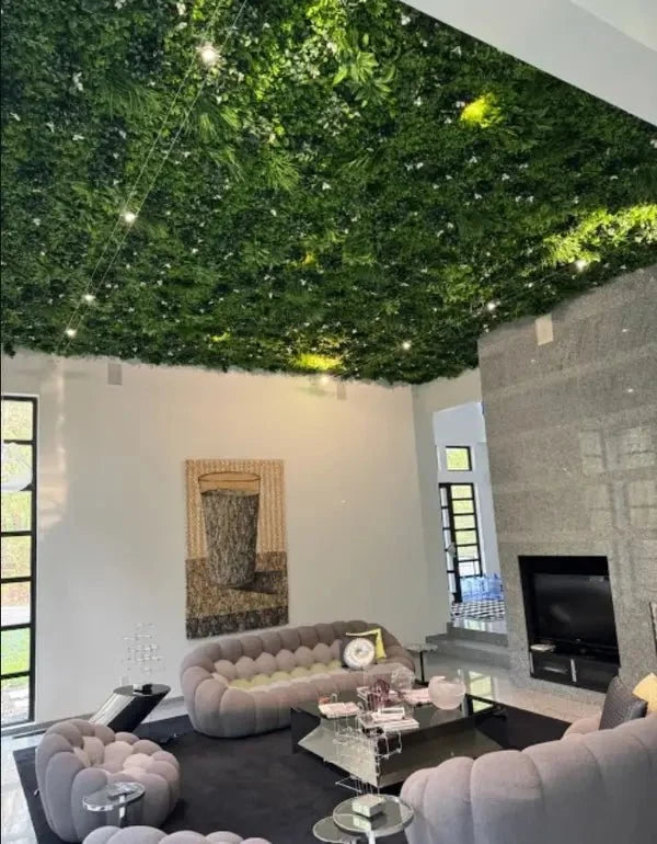 Sample Panel – White Oasis Vertical Garden (Small Sample)