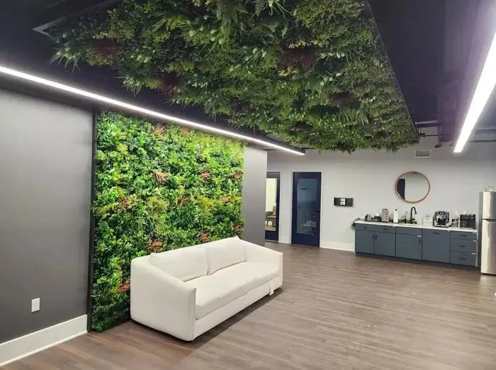 Amazon Jungle Artificial Vertical Garden Green Wall Panel 40×40in 11 SQ FT – UV Resistant – Commercial Grade