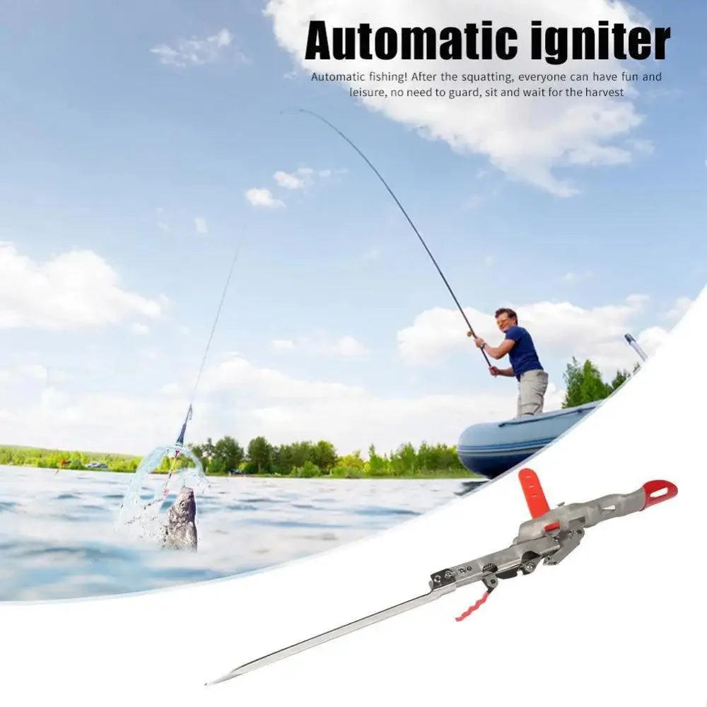 Automatic Stainless Steel Fishing Double Spring Angle Pole Foldable Anti-Rust Steel Fishing Pole Holder Fishing Accessories