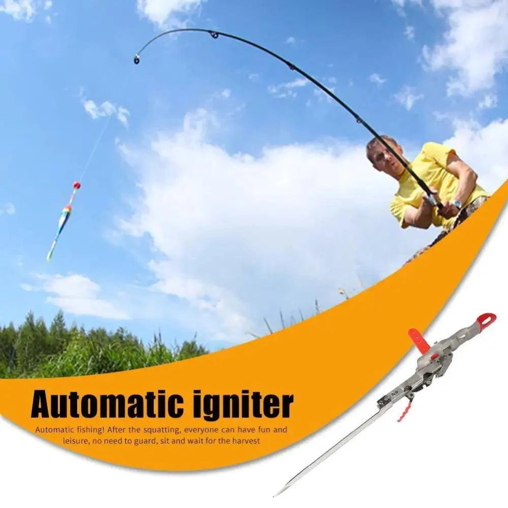 Automatic Stainless Steel Fishing Double Spring Angle Pole Foldable Anti-Rust Steel Fishing Pole Holder Fishing Accessories