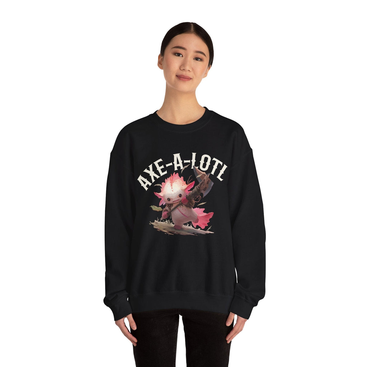 Axe-A-Lotl Funny Axolotl D&D Sweatshirt