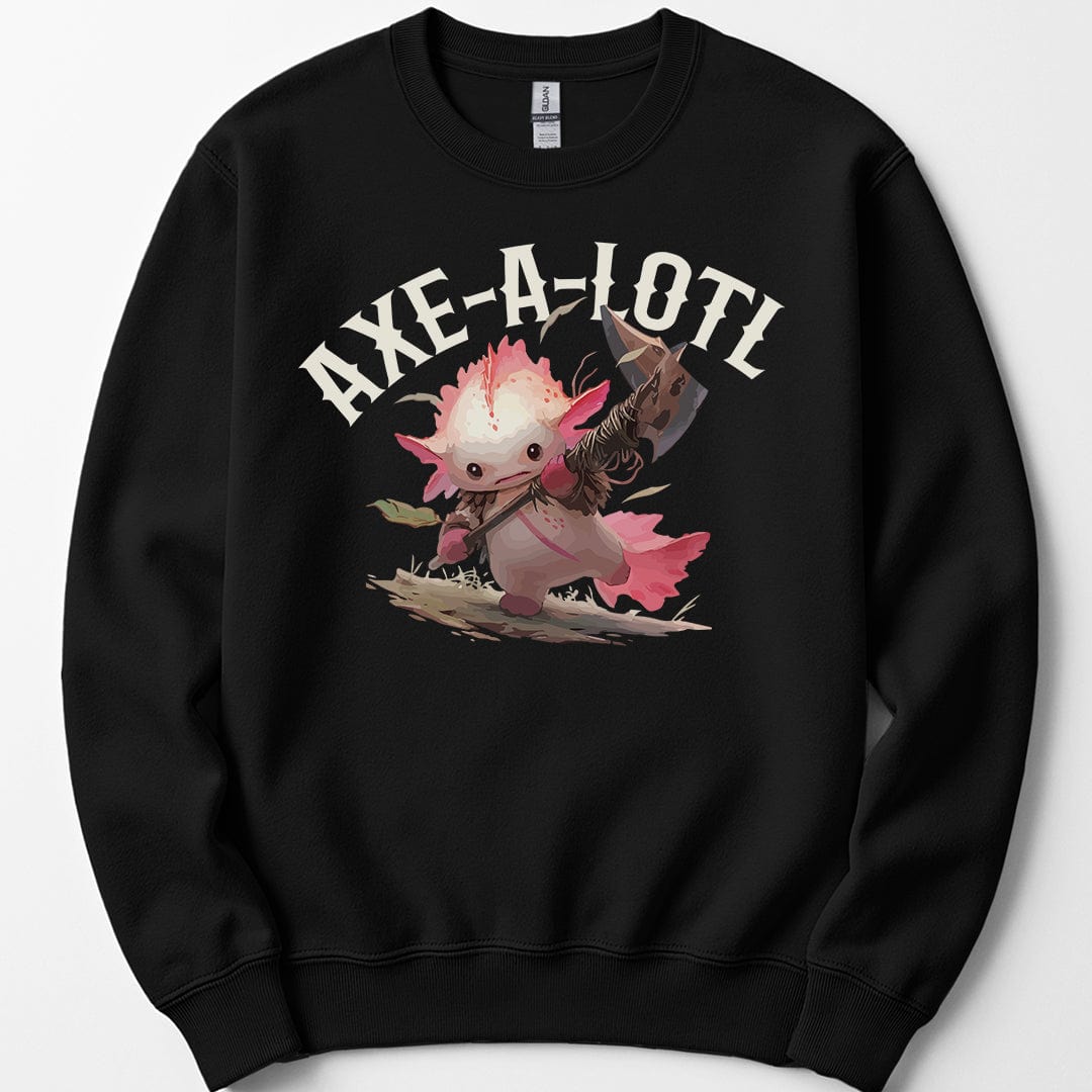Axe-A-Lotl Funny Axolotl D&D Sweatshirt