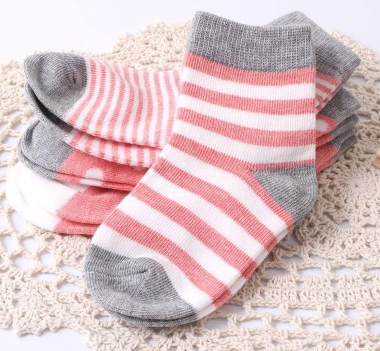4PCS/SET Pairs Of Modern Baby and Kids Cotton Socks Spring/autumn Winter Newborn Infant Toddler Floor Socks for Kids