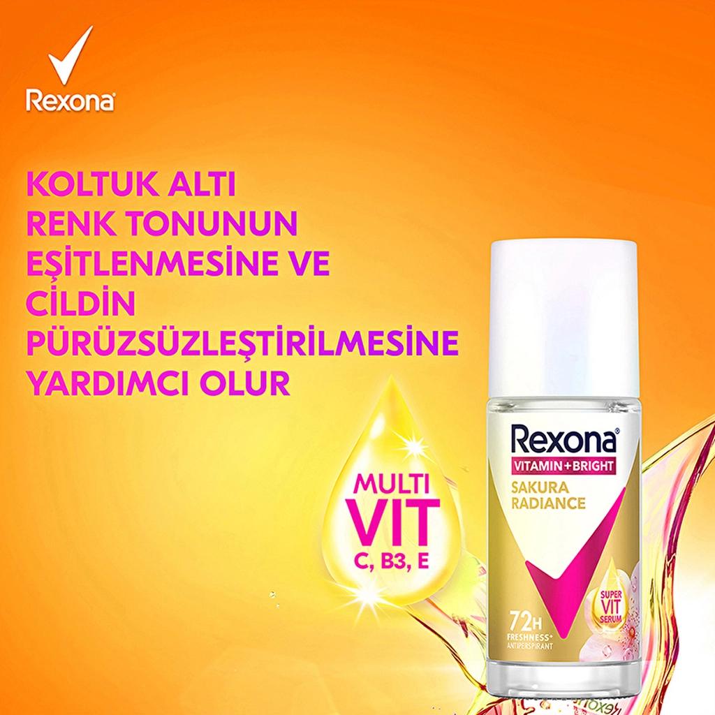 Rexona Sakura Radiance Vitamin + Bright Roll-On 45 ml