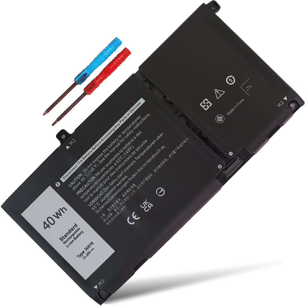 Bovekeey JK6Y6 Battery 40Wh 11.25V for Dell Latitude 3410 3510 Vostro 5300 5401 5501 Inspiron 5300 5401 5402 5408 5409 5508 5400 5406 7405 7300 7500 2-in-1 Silver Series H5CKD 0C5KG6 0CF5RH