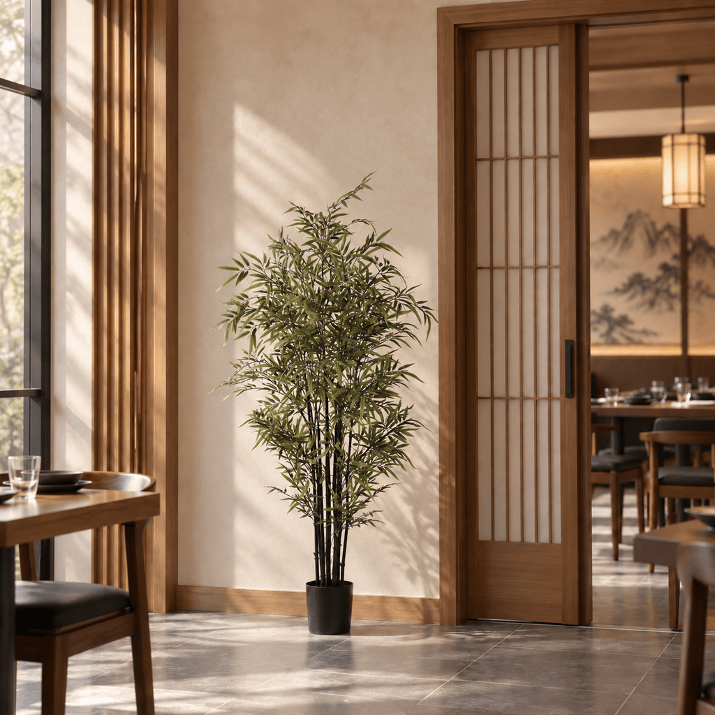 Black Bamboo Artificial Tree 59.1in