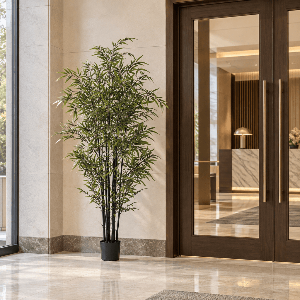 Black Bamboo Artificial Tree 70.9in
