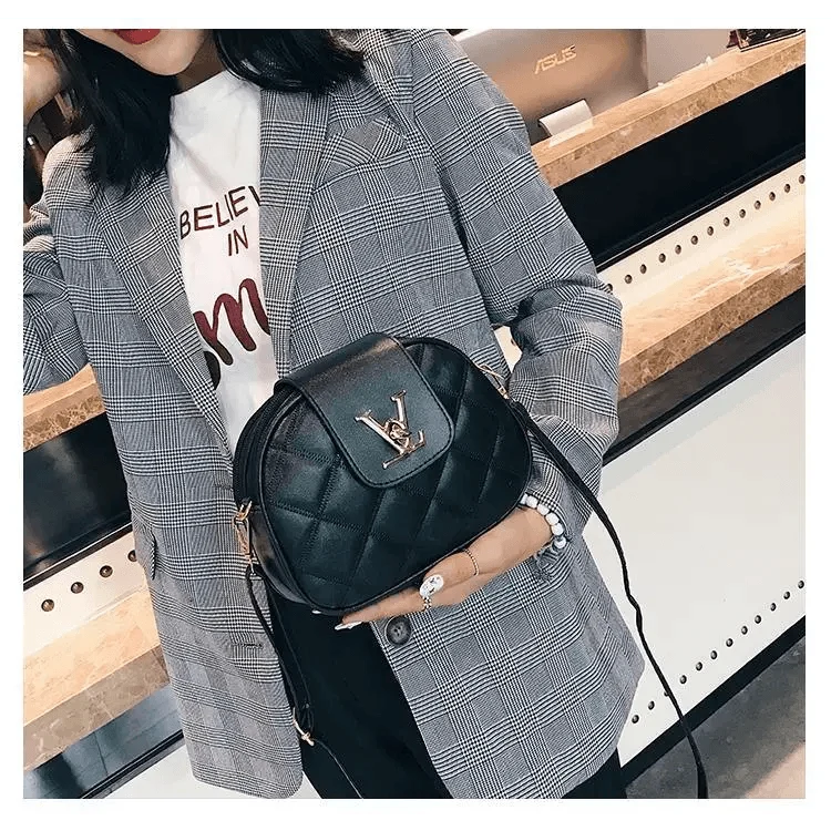 Black Beauty Women's Shoulder Crossbody Bag For Females Fashionable Handbag PU Famous Designer Clutch