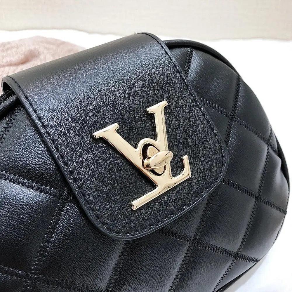 Black Beauty Women's Shoulder Crossbody Bag For Females Fashionable Handbag PU Famous Designer Clutch