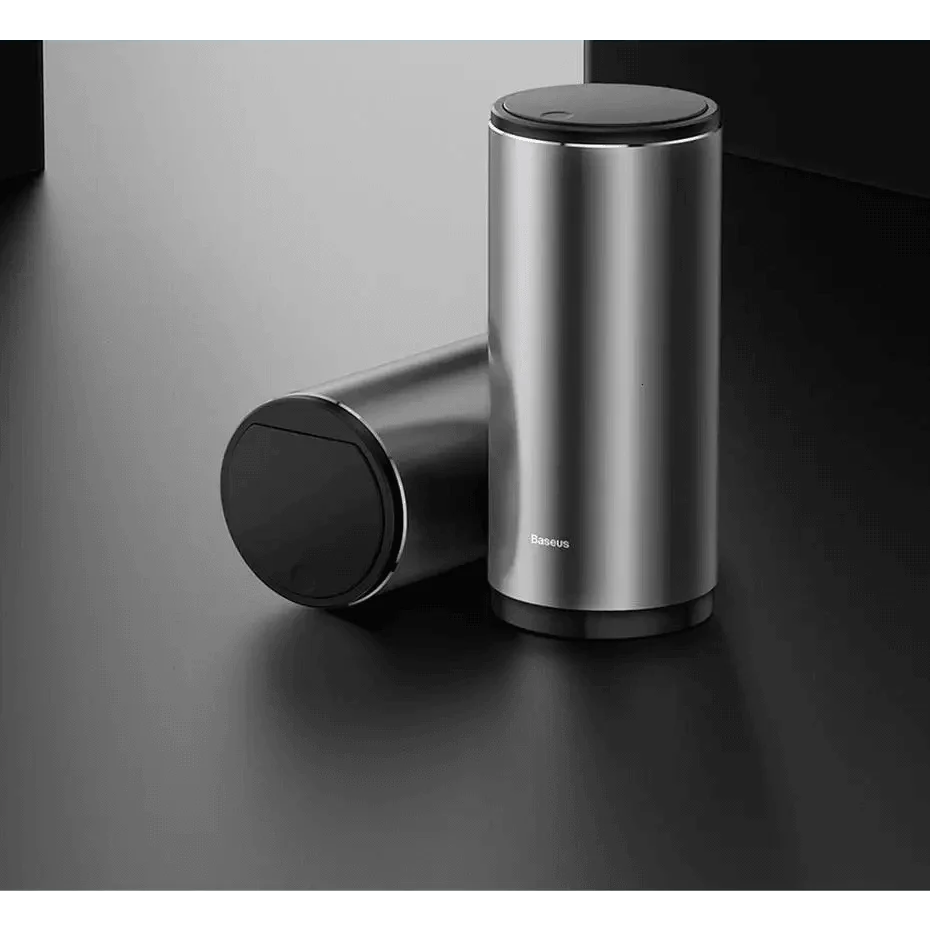 Black Small Trash Bin Garbage Can For Car Waste Rubbish Basket Organizer Storage Holder Car Accessories