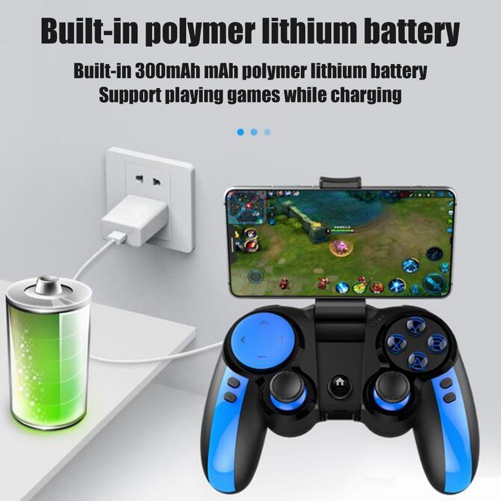 Black Solid Bluetooth Joystick Smartphone Trigger Gamepad Controller Compatible With TV PC Laptop