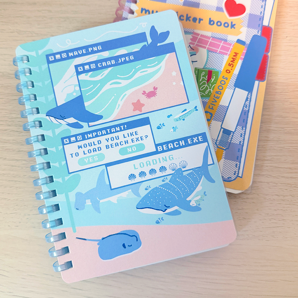 [PREORDER] Ocean.exe Reusable Sticker book