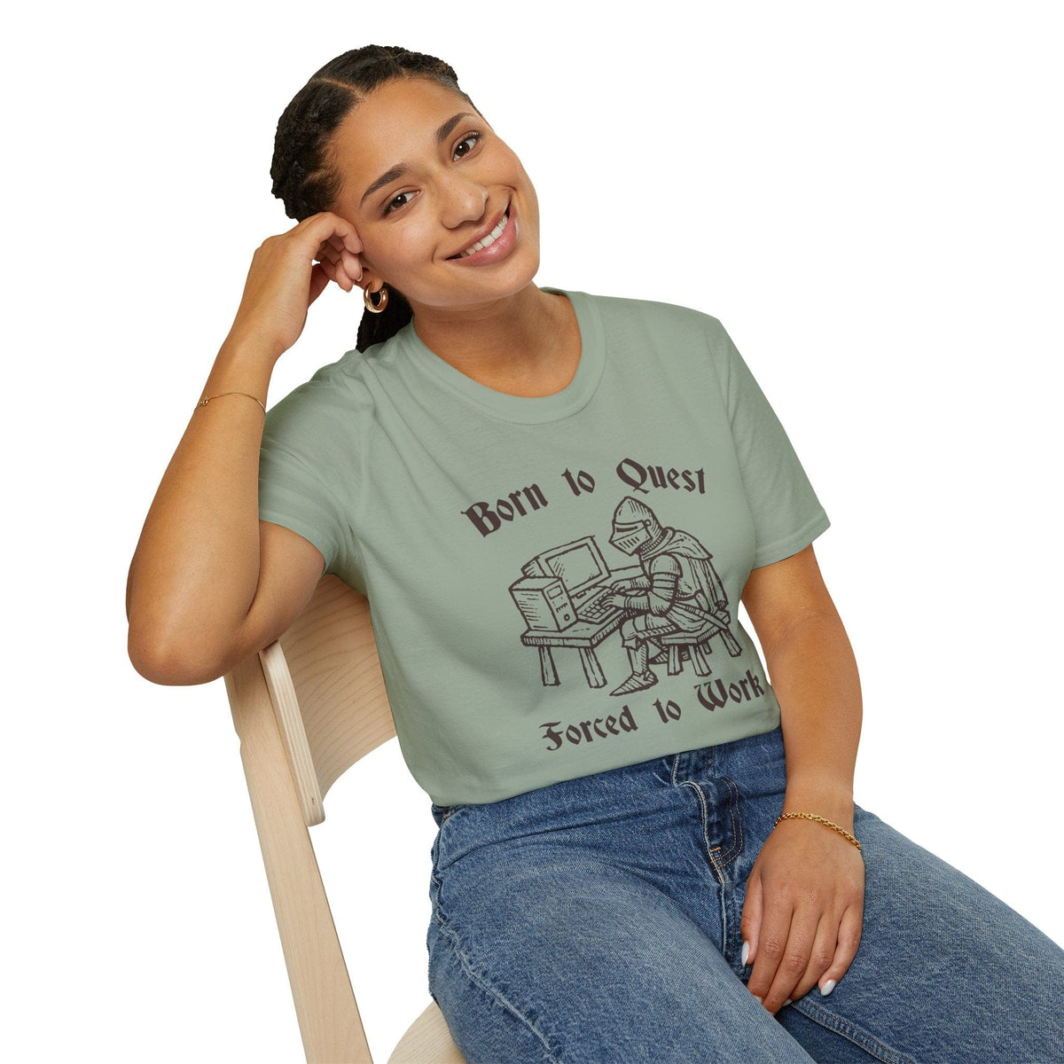 Born to Quest Forced to Work T-shirt