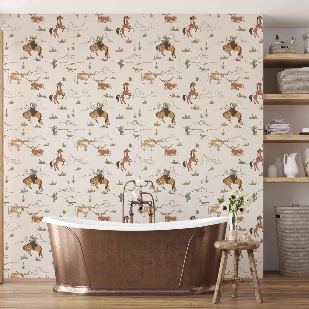 Bronc Wallpaper by LeeArt Co